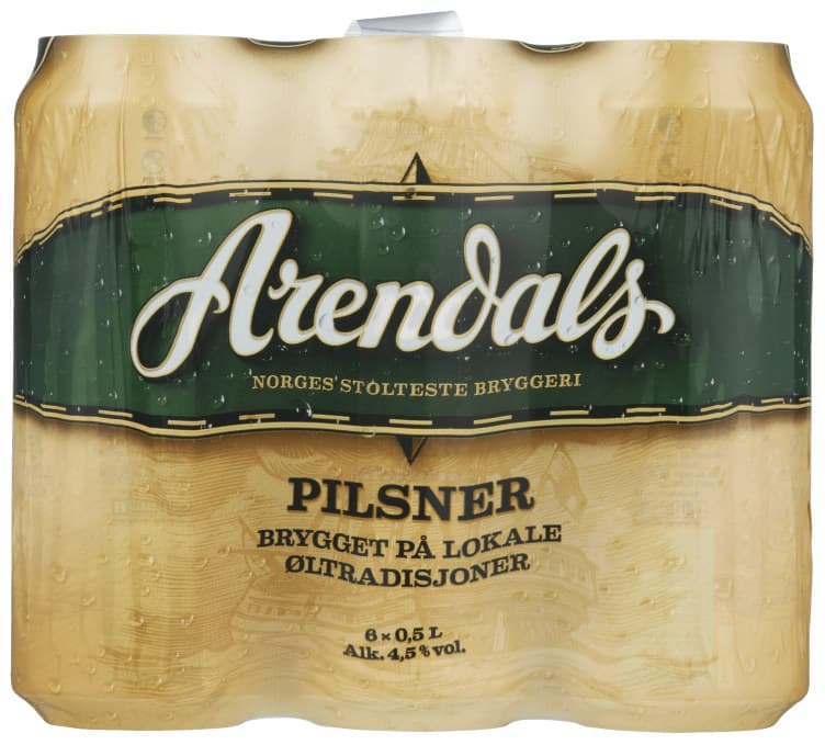 Arendals Pilsner 0,5lx6 boks