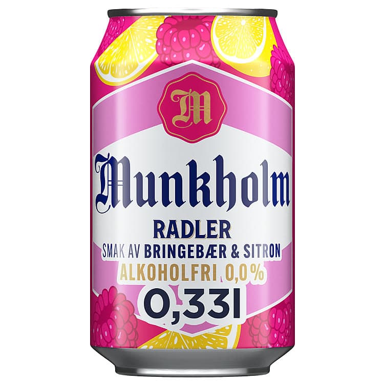Munkholm Radler Br.Bær/Sitron 0,33l boks