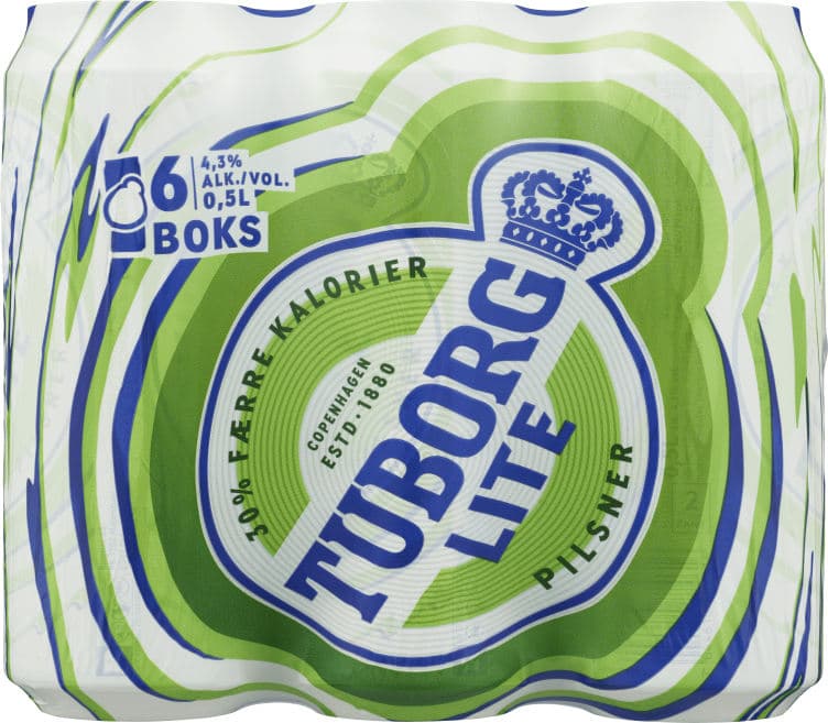 Tuborg Lite 0,5lx6 boks 3000 ml