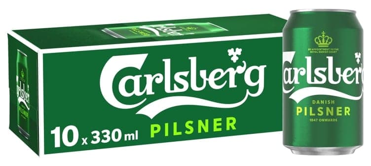 Carlsberg Pilsner 0,33lx10 boks 3300 ml