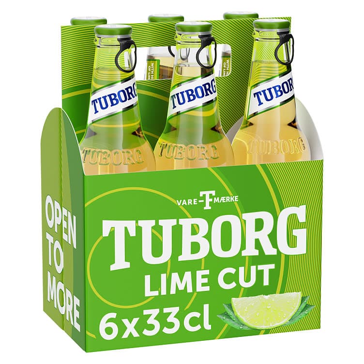 Tuborg Lime Cut 0,33lx6 flaske