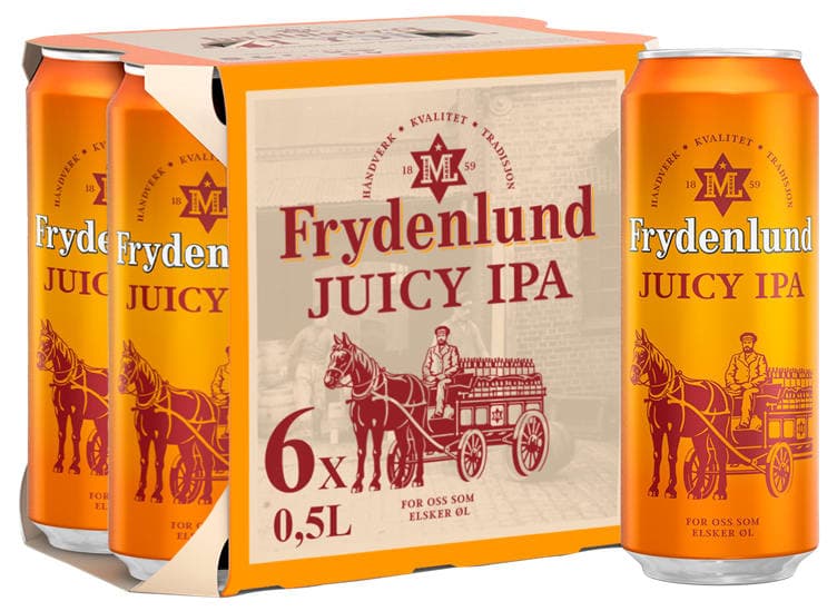 Frydenlund Juicy Ipa 0,5lx6 boks 3000 ml