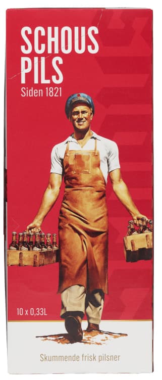 Schous Pilsner 0,33lx10 boks 3300 ml