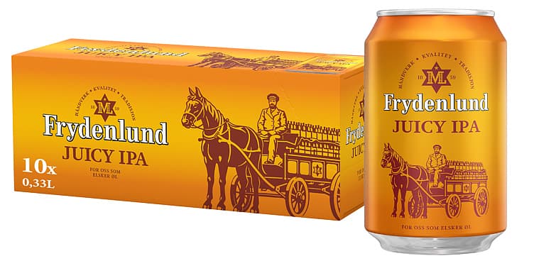 Frydenlund Juicy Ipa 0,33lx10 boks 3300 ml