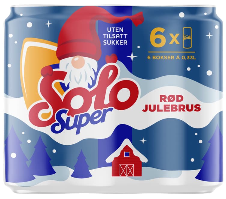 Solo Super Julebrus 6x0,33l boks 1980 ml