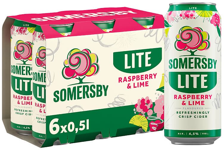 Somersby Cider Raspberry Lime 0,5lx6 boks 3000 ml