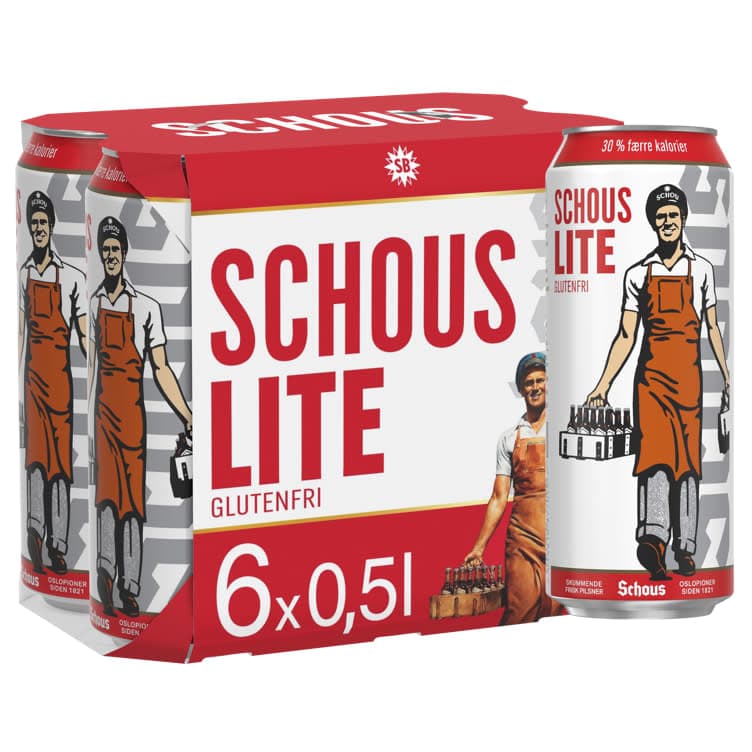Schous Lite 0,5lx6 boks