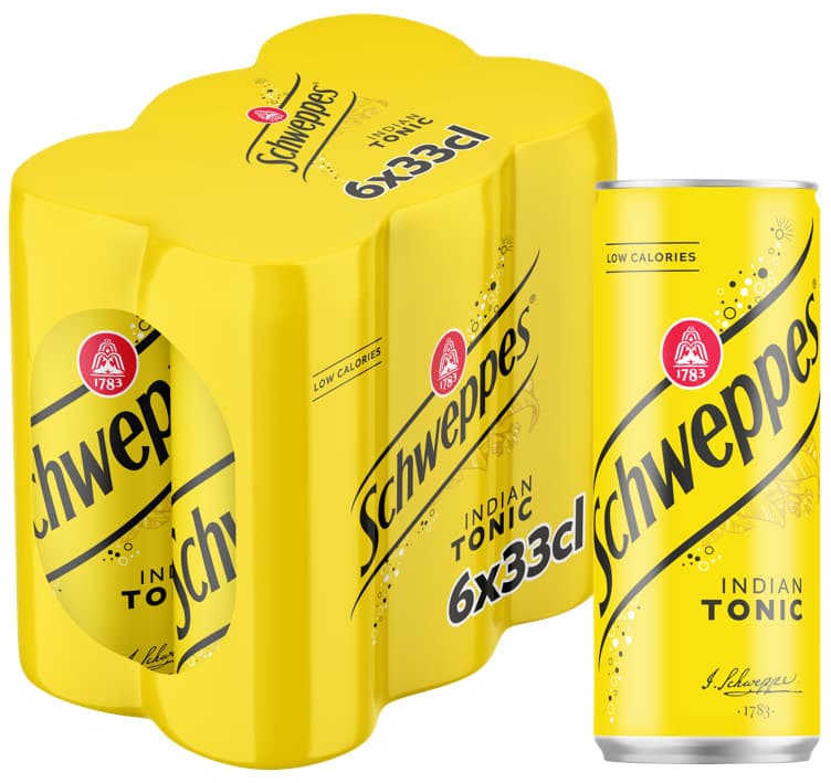Tonic Water 0,33lx6 boks Schweppes 1980 ml