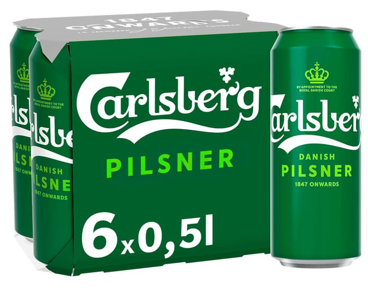 Carlsberg Pilsner 0,5lx6 boks 3000 ml