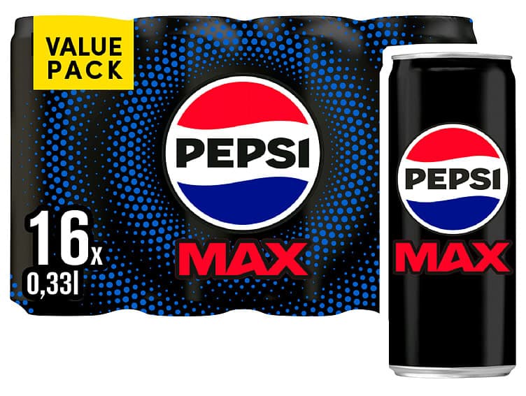 Pepsi Max 16x0,33l boks 5280 ml