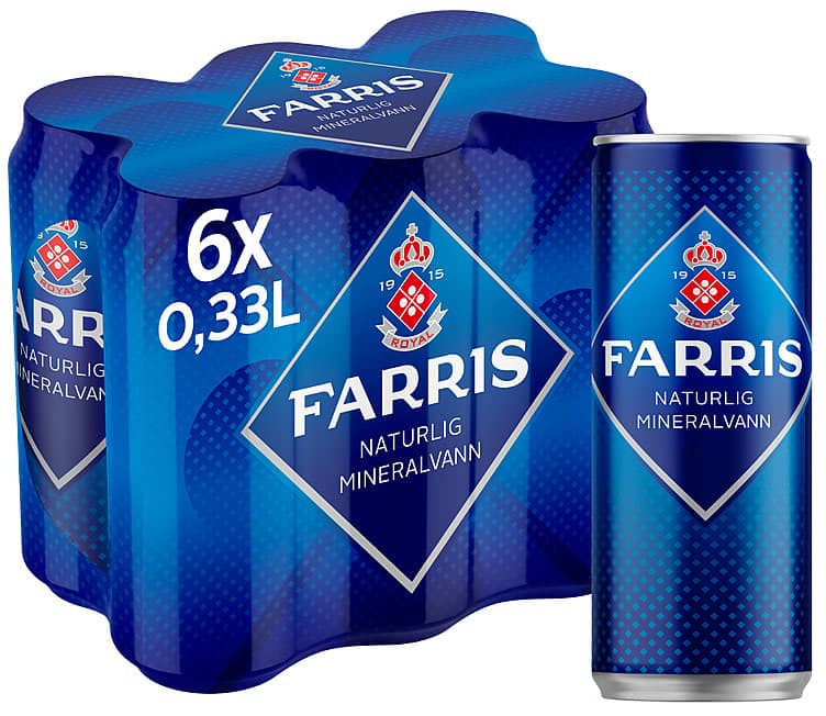 Farris Naturell 6x0,33l boks 1980 ml