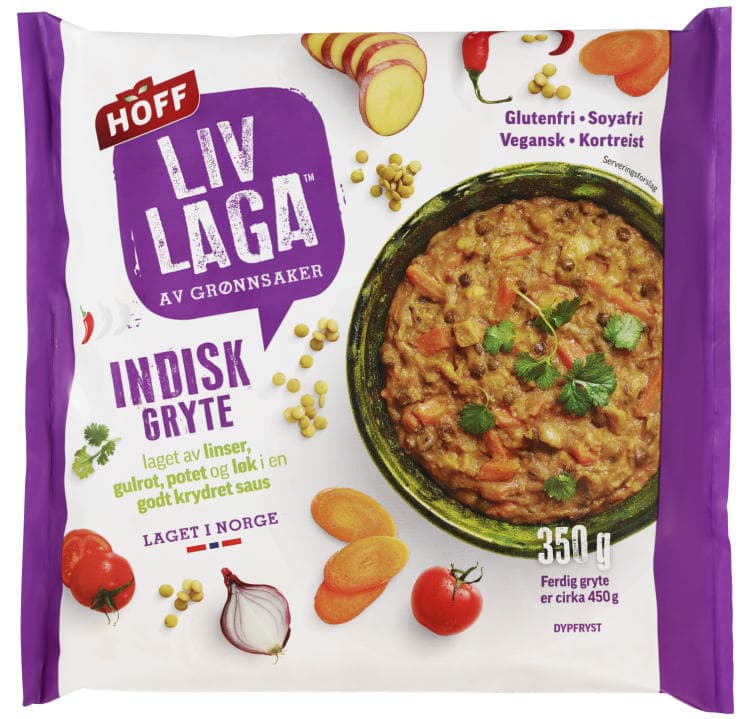Indisk Gryte Liv Laga 350g Hoff