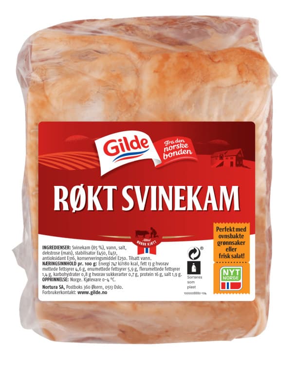 Svinekam Røkt Salt m/Ben Ca1,3kg Gilde