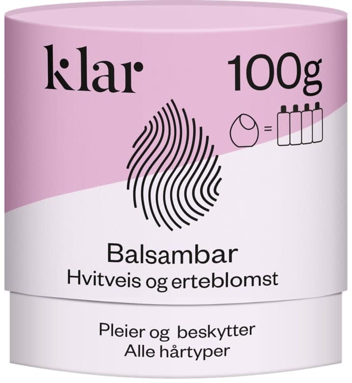 Klar Balsambar Hvitveis&Erteblomst 90g