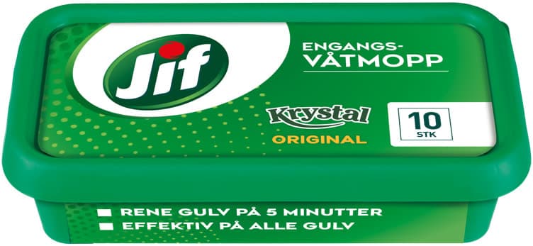Jif Engangsvåtmopp Krystal Original 10stk