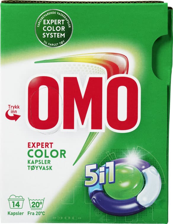 Omo Expert Color Vaskekapsler 5i1 14stk