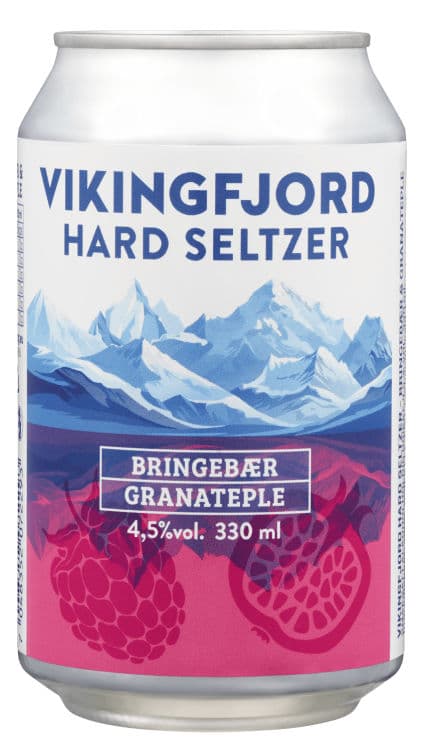 Vikingfjord Hard Seltzer Rasp.Pomegr.0,33l boks 330 ml