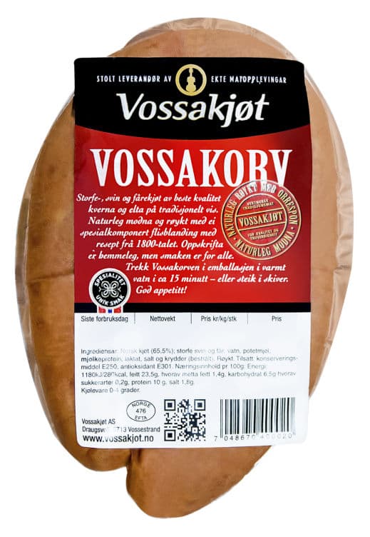 Vossakorv 350g Vossakjøt