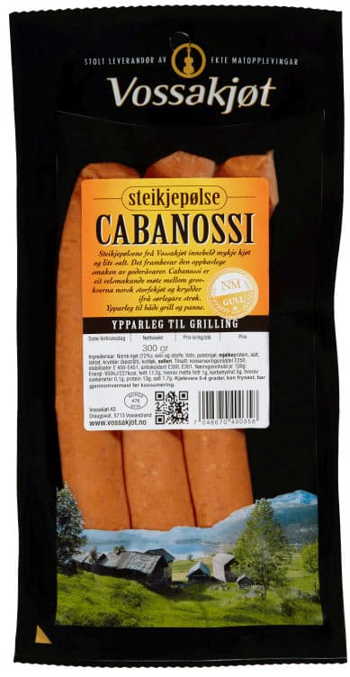 Cabanossi Pølse 300g Vossakjøt