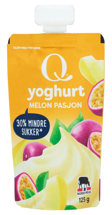 Frokostyoghurt Melon/Pasjon 125g Q