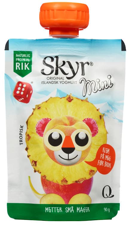 Skyr Mini Frukt&Bær 90g pose Q