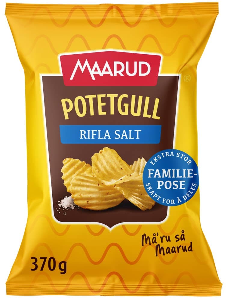 Potetgull Rifla Salt Stor Pose, 370 g