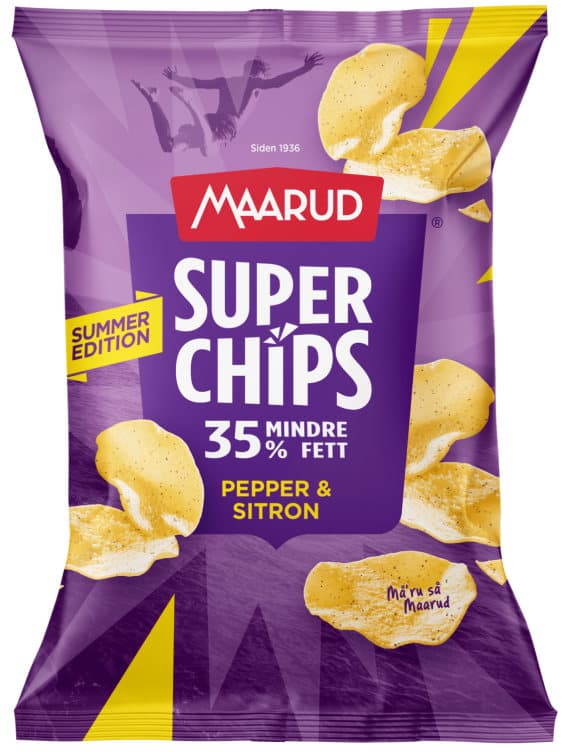 Superchips Pepper&Sitron 125g Maarud