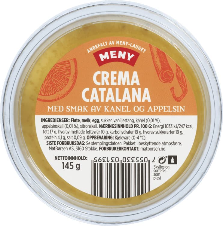 Crema Catalana 145g Meny