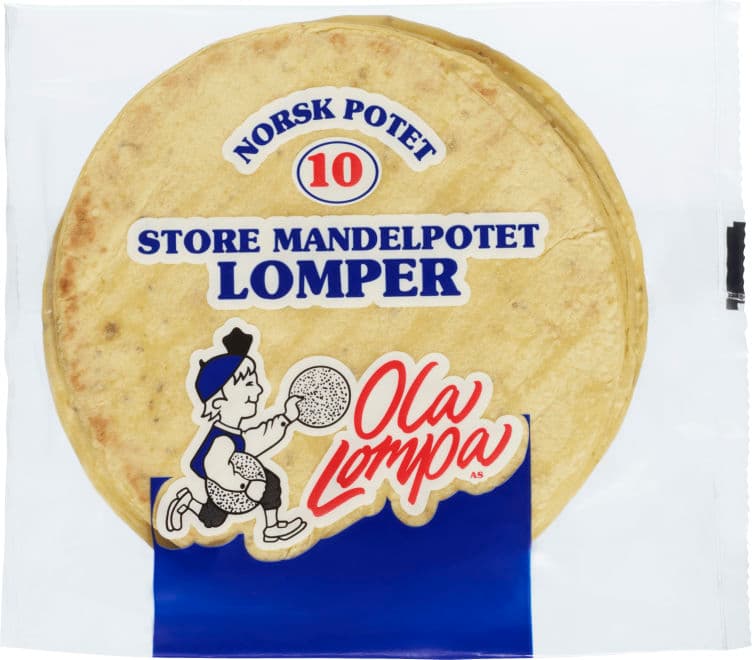 Mandelpotet Lomper Store 10stk 290g Ola Lompa