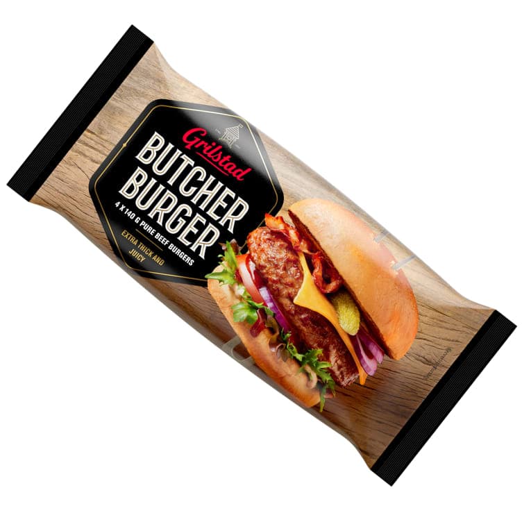Butcher Burger 4x140g Grilstad 560 g