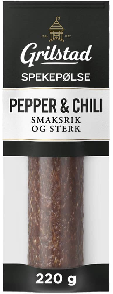 Hel spekepølse Med pepper og chili, 220 g