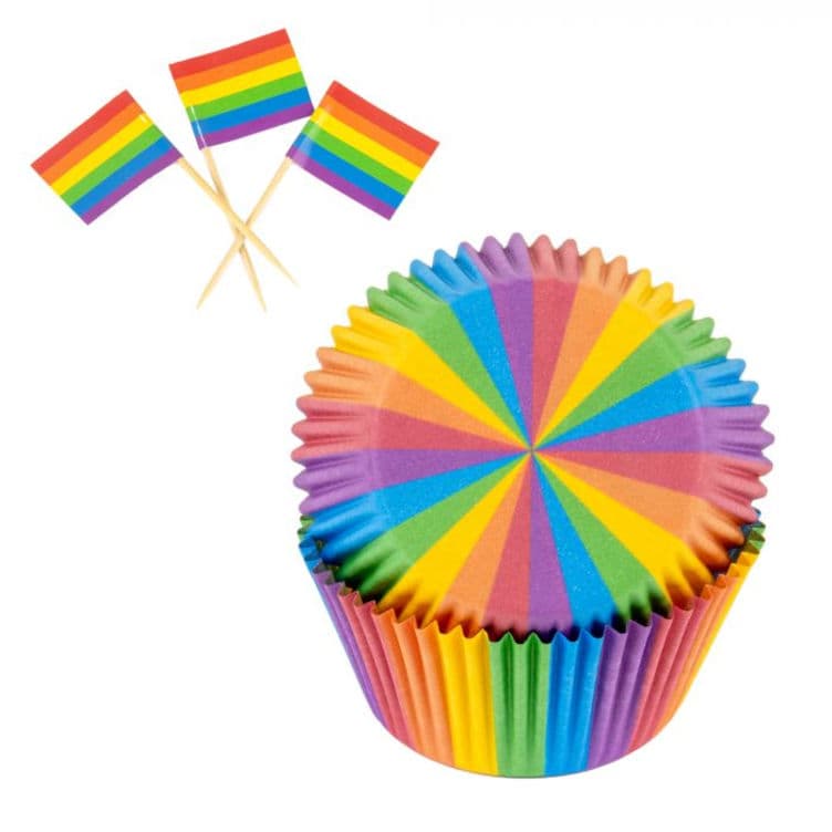Muffinsformer Flagg Pride 24sett Cacas