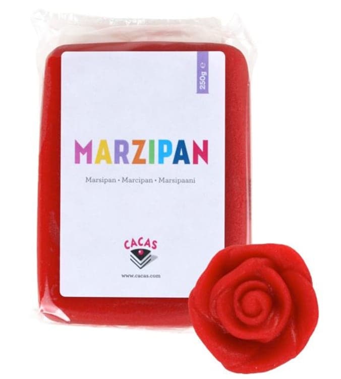 Marsipan Rød 250g Cacas