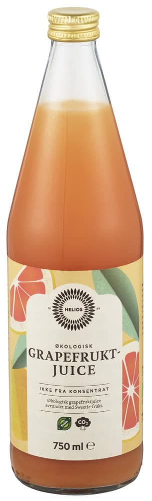 Grapefruktjuice Økologisk, 0,75 l