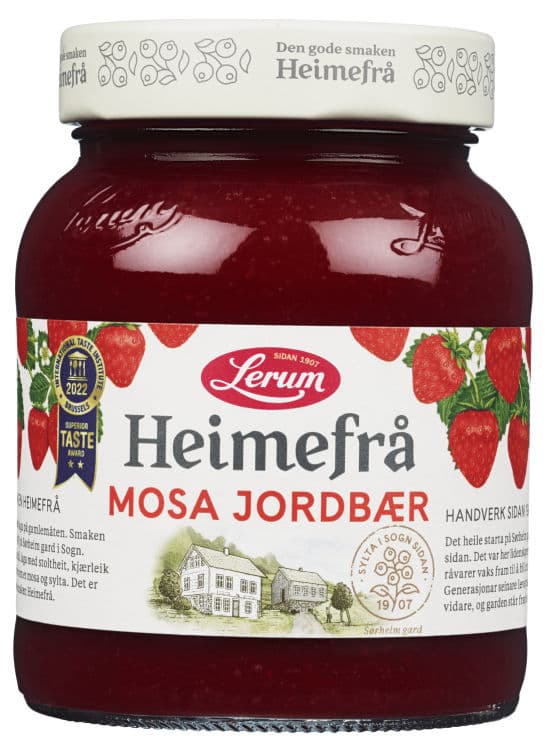 Jordbær Mosa Heimefrå 380g Lerum