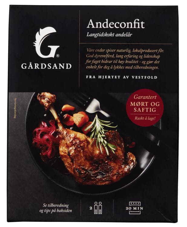 Andeconfit 2pk Ca500g Gårdsand 520 g