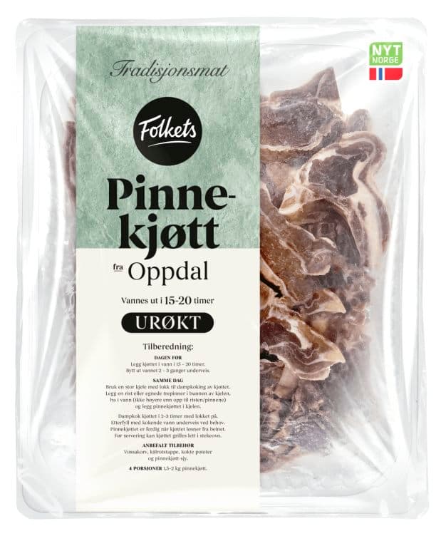 Pinnekjøtt Urøkt Oppdal Ca1,8kg Folkets