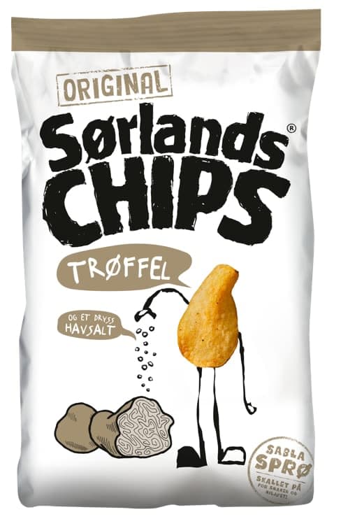 Sørlandschips Trøffel&Havsalt 140g