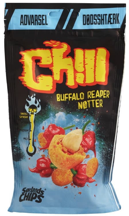 Chill Chilinøtter Buffalo Reaper 110g Sørlandschips
