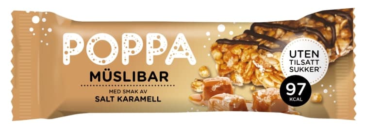 Poppa Muslibar Salt Karamell 25g