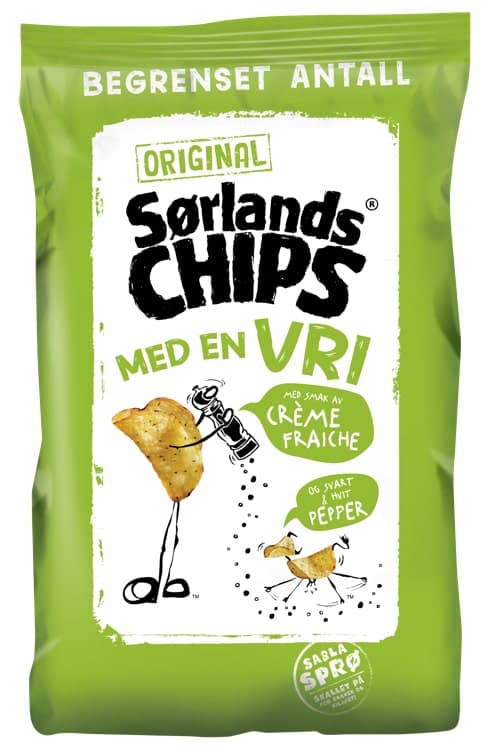 Sørlandschips Creme Fraiche 180g