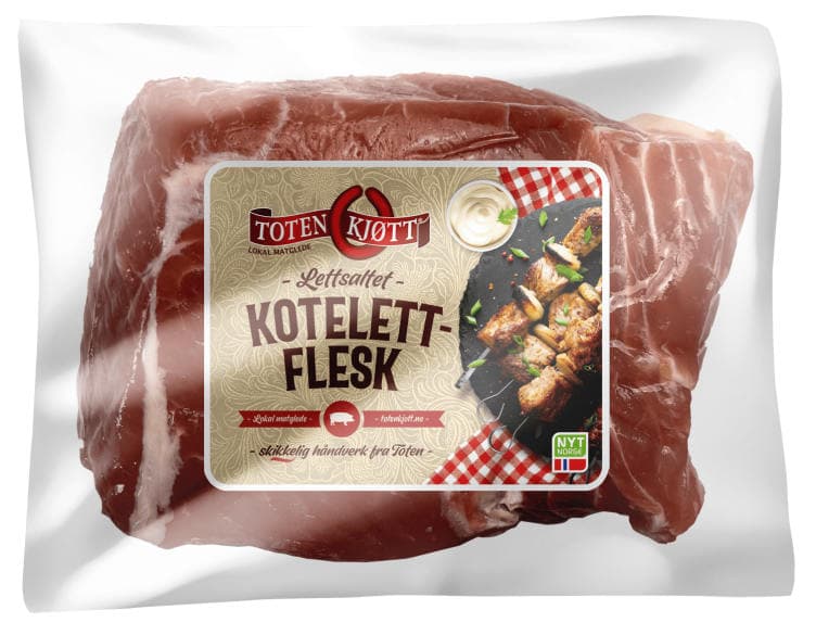 Kotelettflesk Lettsaltet Ca500g Toten Kjøtt 600 g
