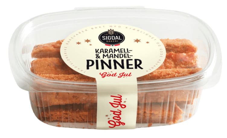Brune Pinner Karamell&Mandel 160g Sigdal