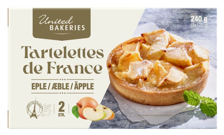 Epleterte Fransk 2x120g United Bakeries