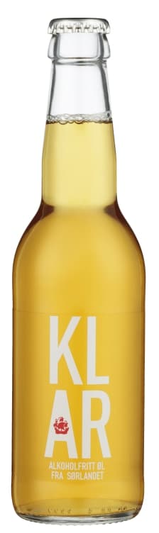Klar Alkoholfri 330ml Arendals bryggeri flaske
