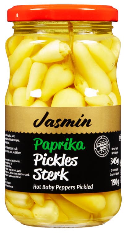 Paprika Pickles Sterk 345g Jasmin