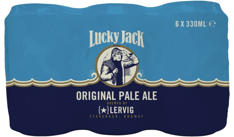 Lucky Jack 0,33lx6 boks Lervig 1980 ml