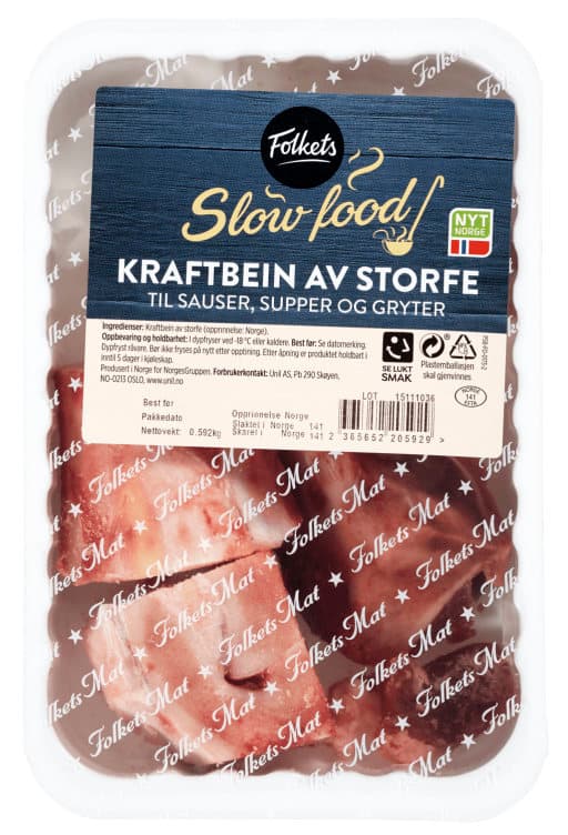 Storfe Kraftbein Ca500g Folkets 490 g
