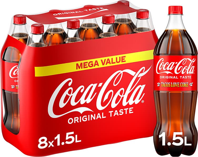 Coca-Cola 8x1,5l flaske 12000 ml