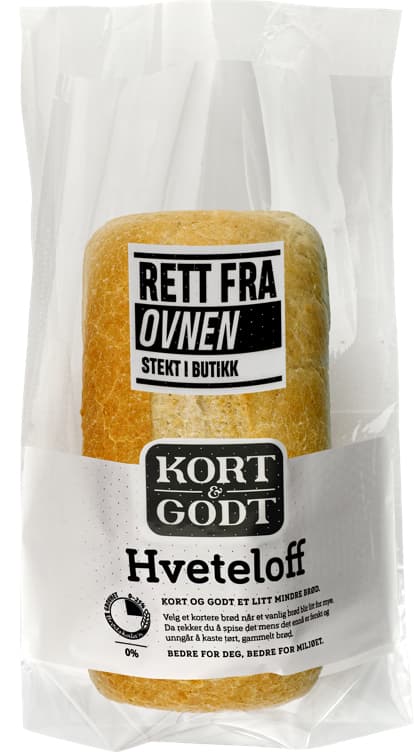 Hveteloff Rett Fra Ovnen Kløverbakeriet 450g Kort & Godt